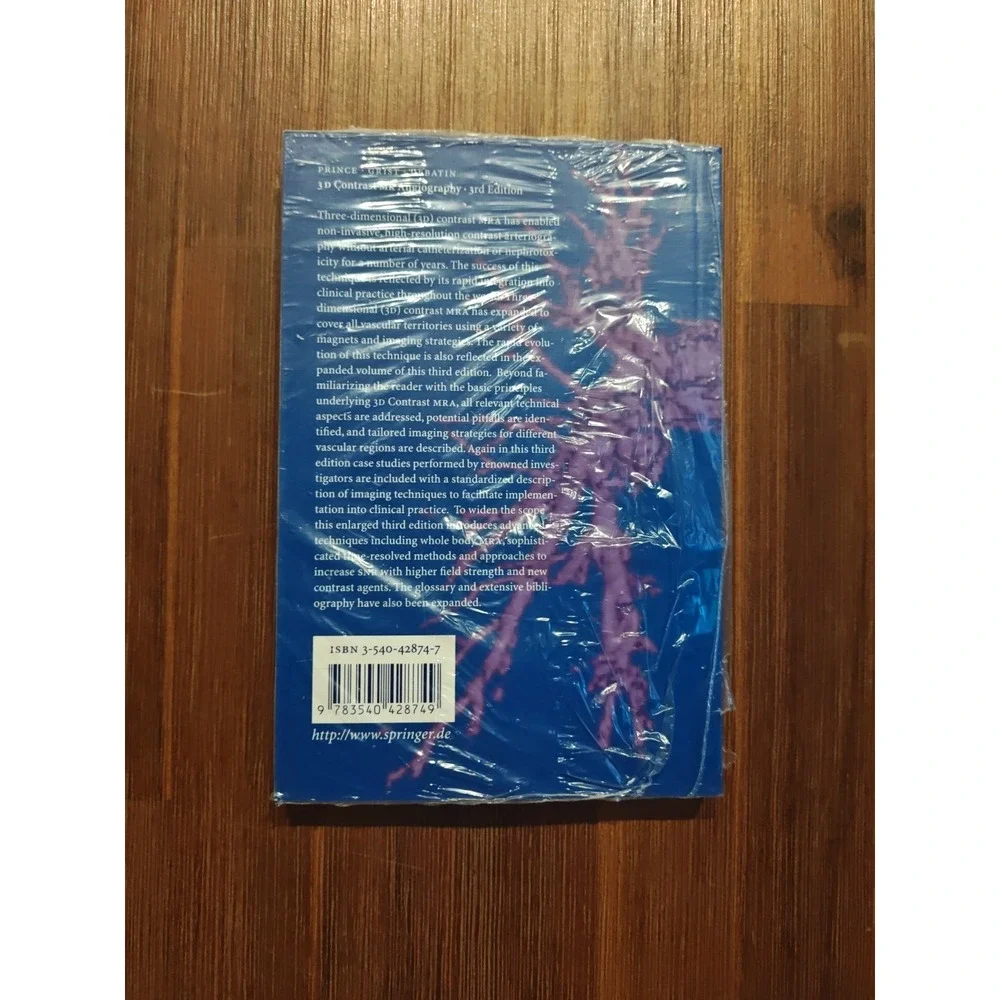 3D‎ CONTRAST MR ANGIOGRAPHY Prince Grist Debatin 9783540428749 NEW 3rd Edition